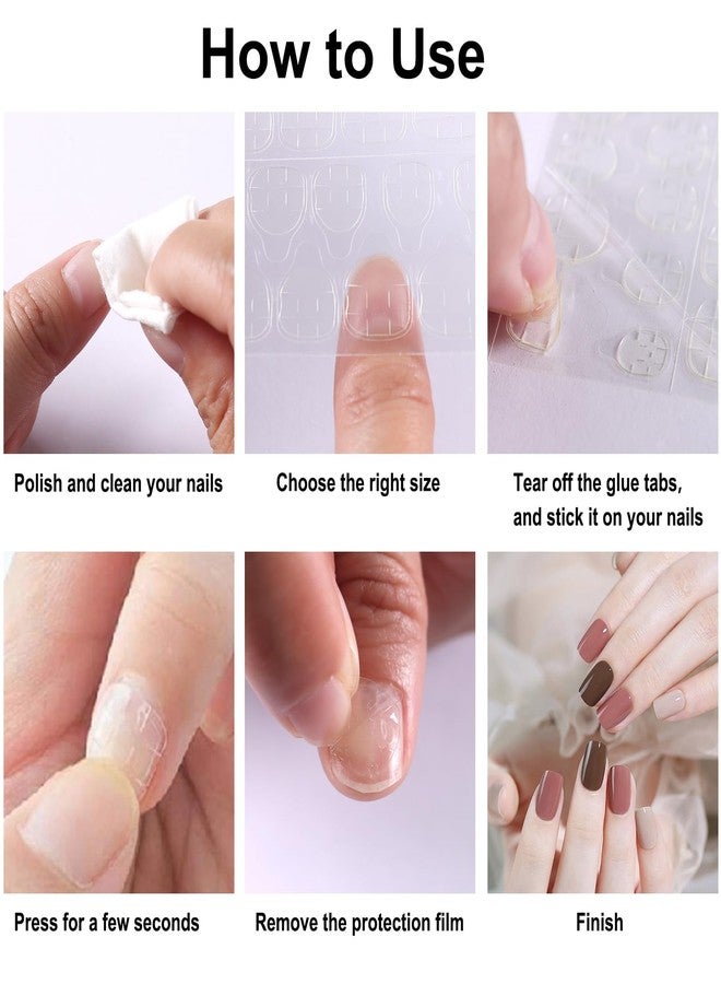 SIUSIO 1800 PCS Thin Breathable Nail Adhesive Tabs False Nail Tips 75 Sheets Super Sticky Double Sided Jelly Adhesive Tabs Nail Glue for Manicure Fake Nail-12 Sizes - Image 5